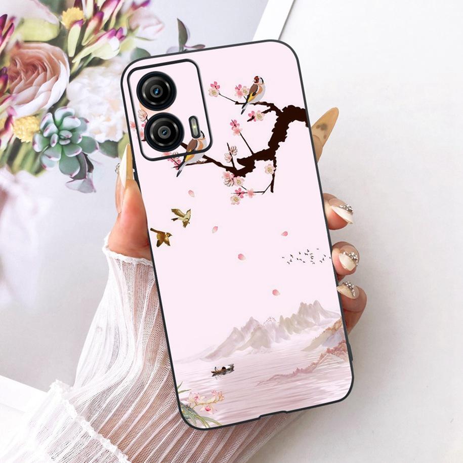 For Motorola Moto G53 5G Case XT2335-2 New Stylish Butterfly Flower Fundas Soft Silicone Phone Cover For Moto G13 G23 G73 Bumper