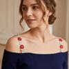 Adjustable Lace Lingerie Strap Embroidered Flowers Lace Shoulder Strap  Wedding Party Dress