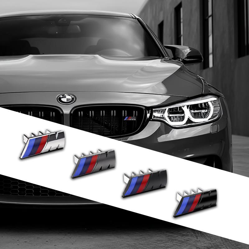 7.3cm 9cm 3D Car Emblem ABS Front Grille Badge Sticker Decor Decal For BMW M E46 E90 F10 F30 G20 G30 X3 X5 X6 E60 E39 M3 M4 M5 ZZ1