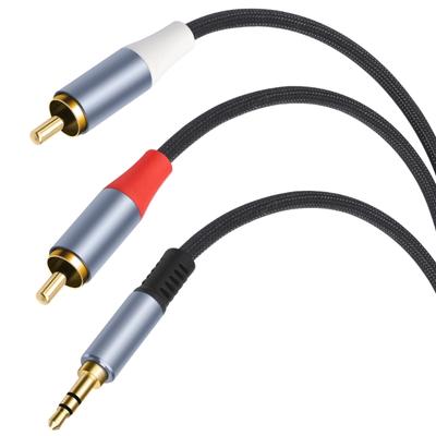 Plug and Play Стерео Музыкальный Кабель 3,5 мм Папа на 2 Папы Кабель для Множества Устройств для Музыки и Фильма Чистый Вывод