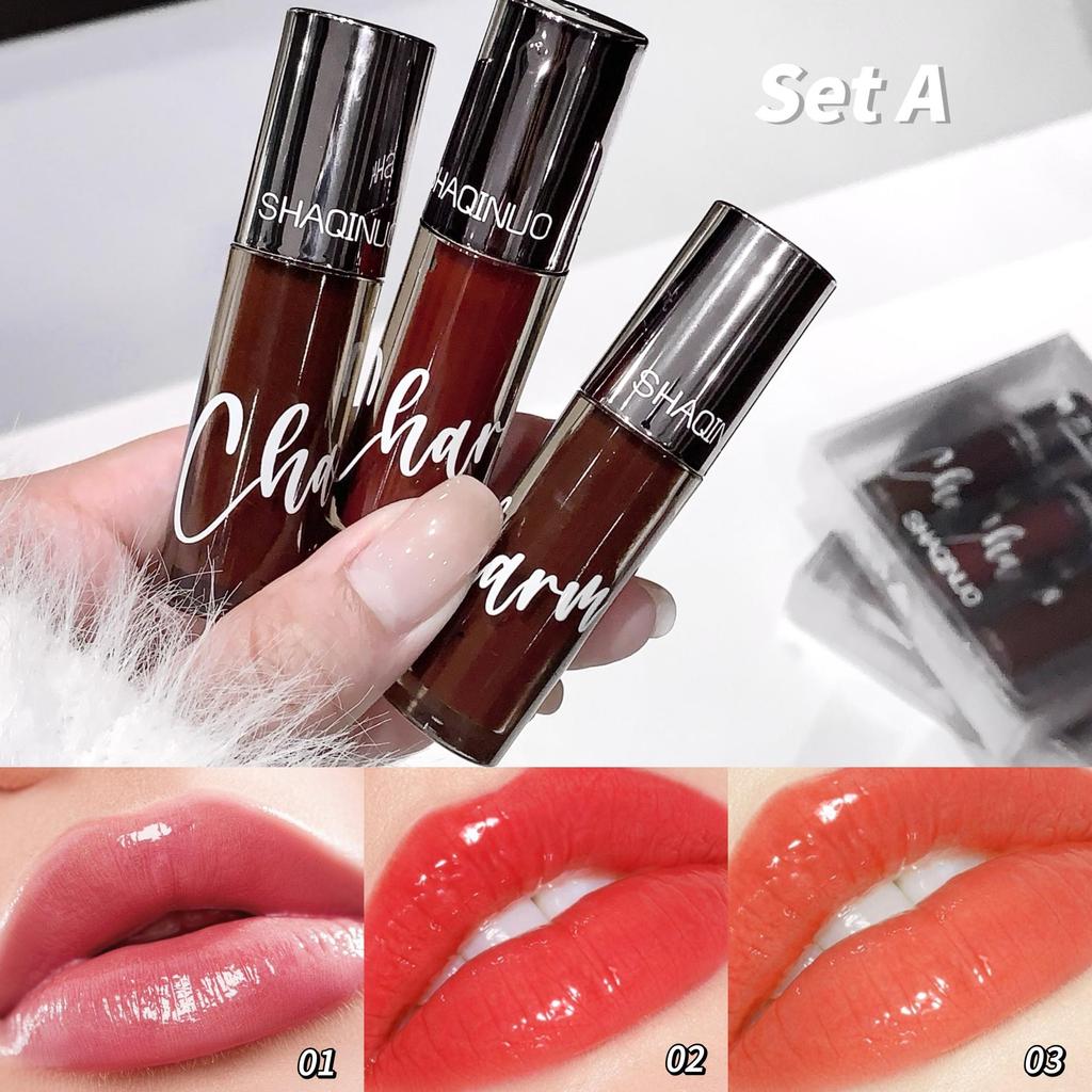 SHAQINUO Блестящий и объемный блеск для губ. Питательный и увлажняющий блеск для губ. Не привередлив к коже и придающий объем губам. Удобен для путешествий.