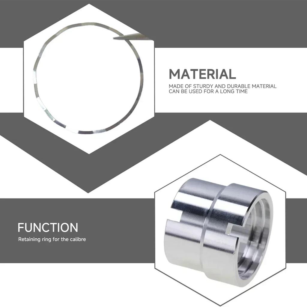 1/2/3/5/10 шт. Кольцо-держатель для часов для механизма NH35 NH36 29,5 мм Внутренний держатель крышки Фиксированное крепление Металлические аксессуары для часов