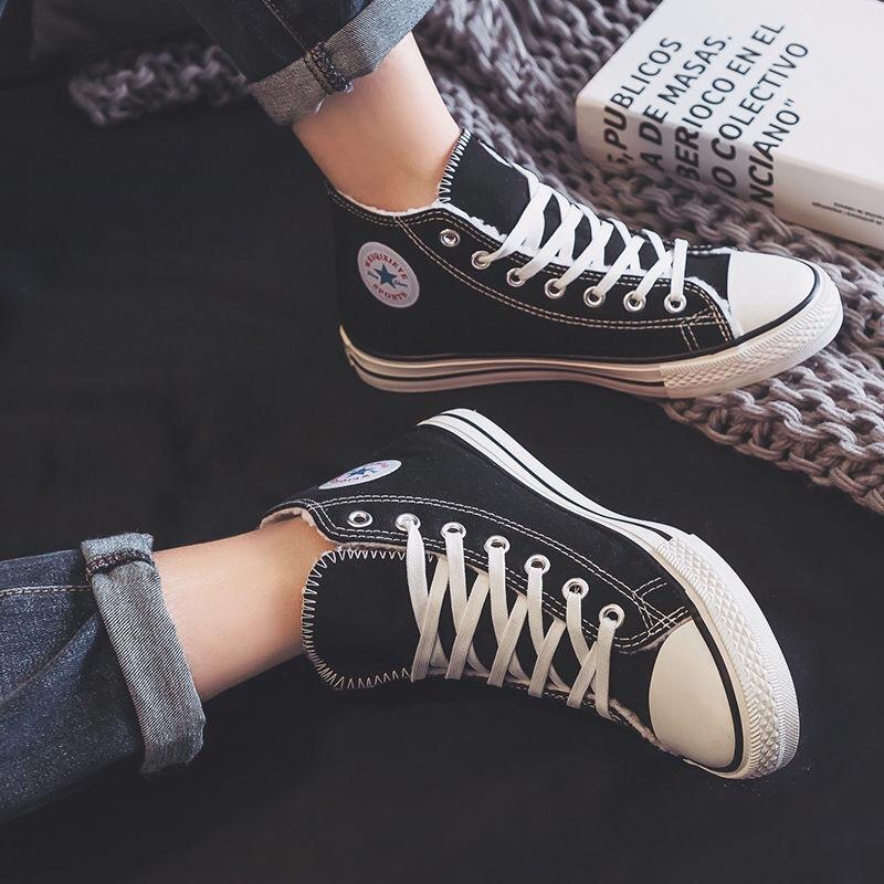 Мужская обувь с высоким берцем, парусиновые туфли, мужская весенне-осенняя студенческая пара, корейская версия, ретро-обувь Harajuku, женская обувь