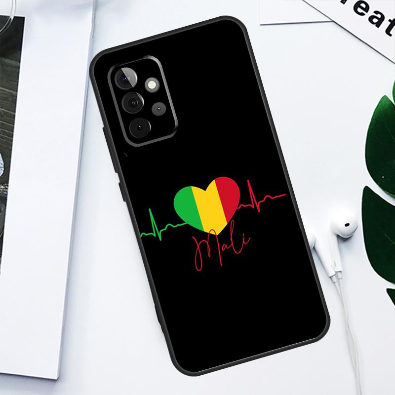 Mali Flag Case For Samsung Galaxy A34 A54 A14 A13 A23 A33 A53 A12 A22 A32 A52 A51 A71 Phone Cover