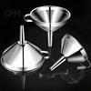Wide Mouth Funnel for Jars Stainless Steel with Filter And Handle, Leak Proof Heavy Duty Kitchen Funnel, Filling Oil Juice Wine Precise Pouring