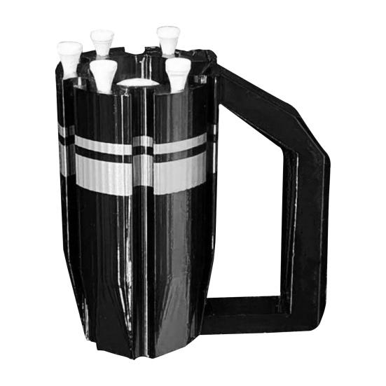 3D-печатный держатель для клюшек для гольфа с держателем для ти и мячей Вмещает до 6 клюшек для гольфа Цилиндрический держатель для клюшек для гольфа Органайзер Подставка Аксессуар для гольфа