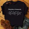 Chemistry Is Awesome The Chemistry Equation Is Great. Baggy Top, Crew-neck, Hipster T-top Aesthetic Clothes  Oversized T Shirt