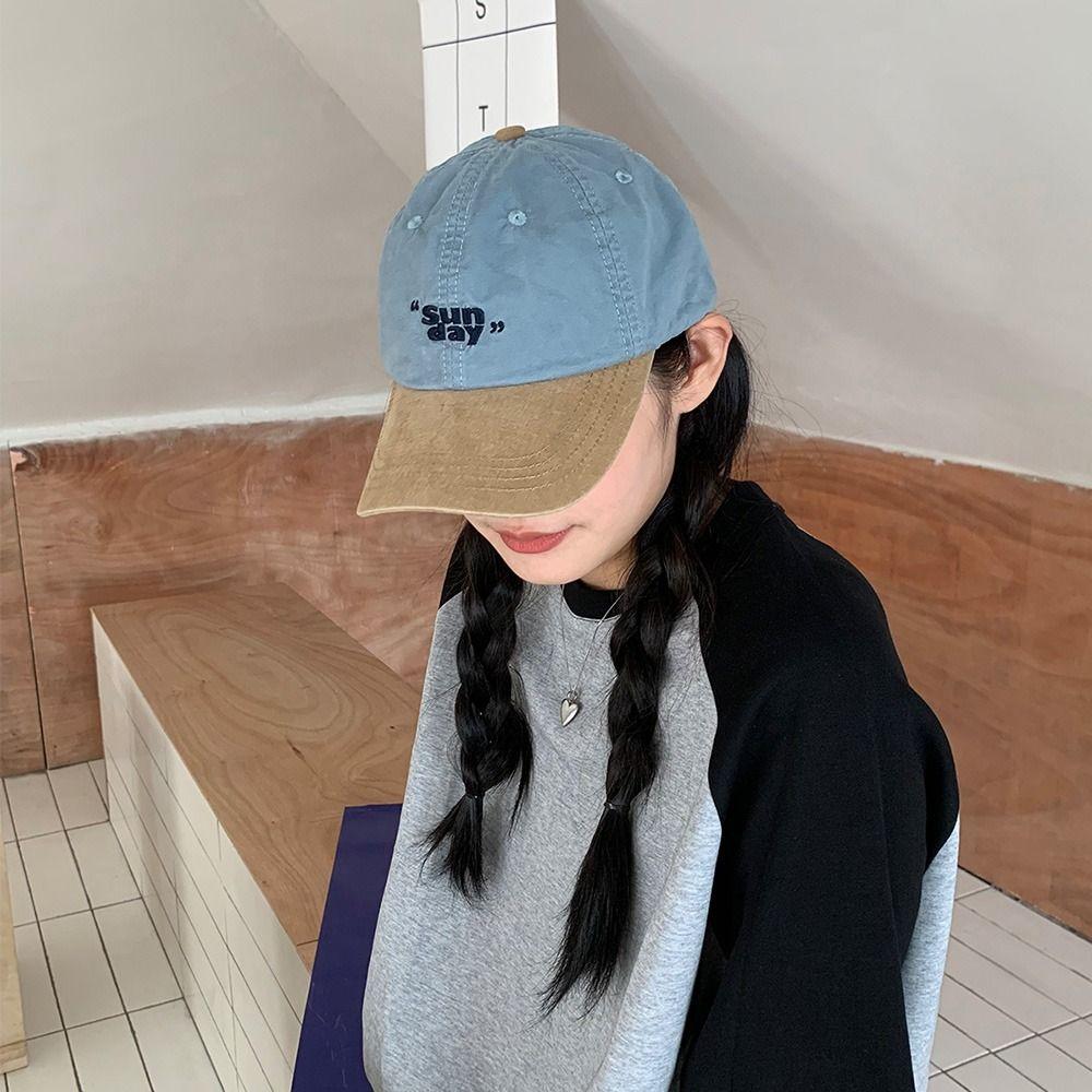 Хлопковая винтажная бейсболка корейская подростковая бейсболка с вышитыми буквами для мужчин и женщин