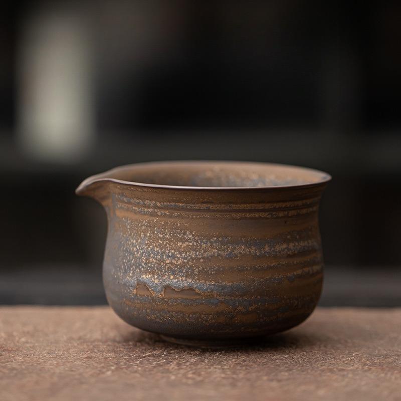 Japanese Style Ceramic Matcha Bowl High Temperature Resistant Kiln Discoloration Matcha Brewing Cup Kung Fu Tea Set Accessories