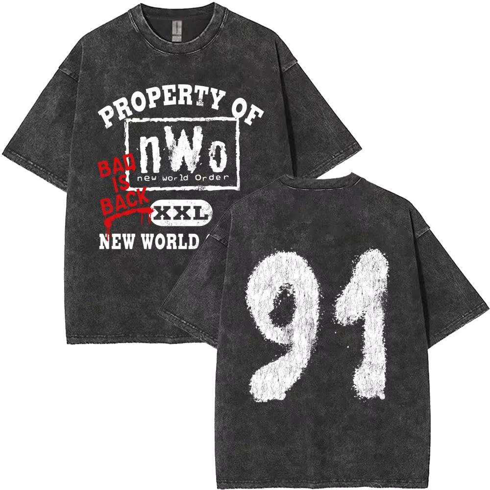 2026 Summer Hot Sale Washed Vintage The Worm Dennis Rodman Head Graphic T-shirt Men Women Hip Hop Punk Clothing Streetwear Oversized Tshirt