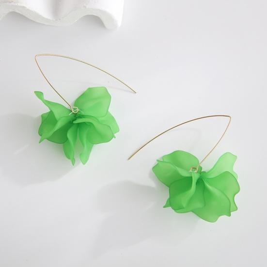 1 пара серьги-подвески в виде лепестков, длинные стильные висячие серьги, женские серьги-крючки для пирсинга, ювелирные изделия в подарок