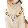 15mm New Golden Hair Husky Pet Dog Titanium Steel Stainless Steel Between Gold Cowboy Chain P Chain Polished Collar