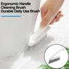 Efficient Crevice Cleaning Brush Ergonomic Handle V-Shaped Head Soft Bristles Brush for Bathroom Floor