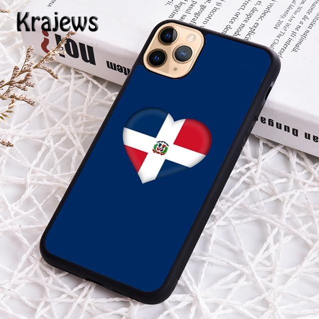 Krajews Чехол для телефона с гербом Доминиканской Республики для iPhone 17 Air 16 15 14 plus 11 12 13 pro max coque Shell Fundas