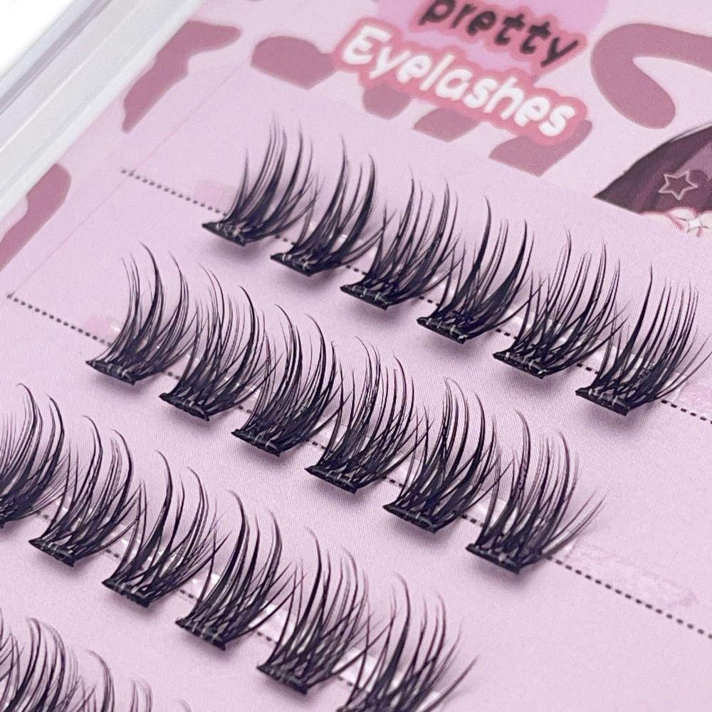 Self Adhesive Press On Lashes No Glue Needed Self Adhesive Lash Clusters  for Beginners