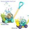 Electric Bubble Snail Stroller Children's Fully Automatic Bubble Machine Parent-child Outdoor Bubble Blowing Toy