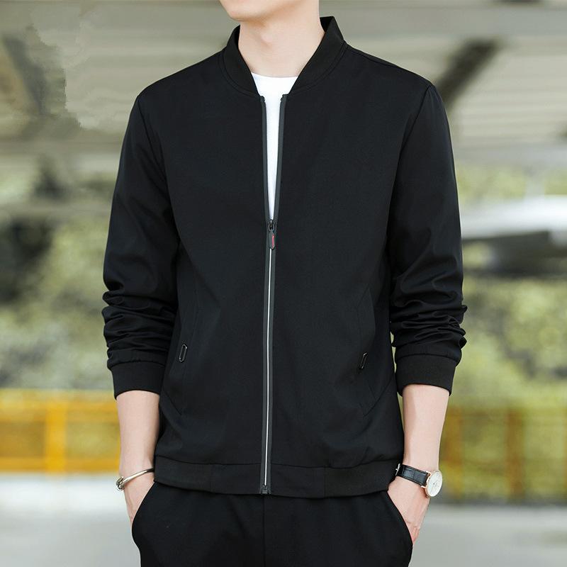 Men's Spring and Autumn Jacket Top Korean Version Trendy Fashion Handsome Casual Coat Men