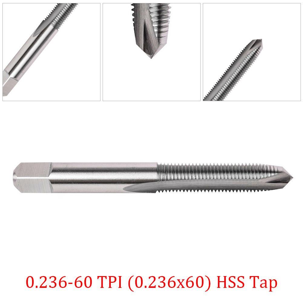 Инструменты Метчик из быстрорежущей стали, Tpis 0,236-60 TPI, 3 канавки, 5 мм (.2")