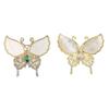 Exquisite Women Lapel Pins Elegant Safety Pins French Butterfly Brooches Small Gifts