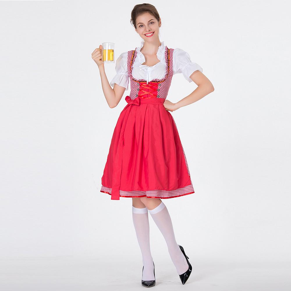Женский костюм Октоберфест, баварское пивное платье для девочек Drindl Tavern