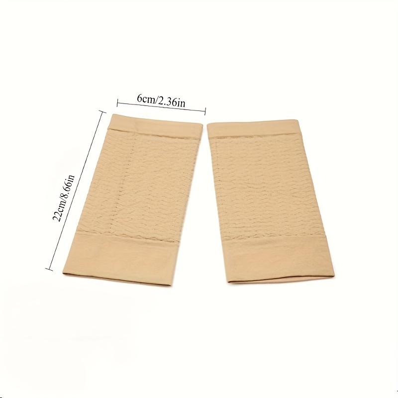 1 pair Ladies' Elastic Compression Arms, Highlighting Sleeves, Slimming, Weight Loss,Elbow Massager, Arm Wrapping Sun Protection