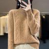 Women Jumper Autumn Winter Sweater Thick Merino Wool Turtleneck Casual Cashmere Knitwaer Pullover Korean Fashion Tops