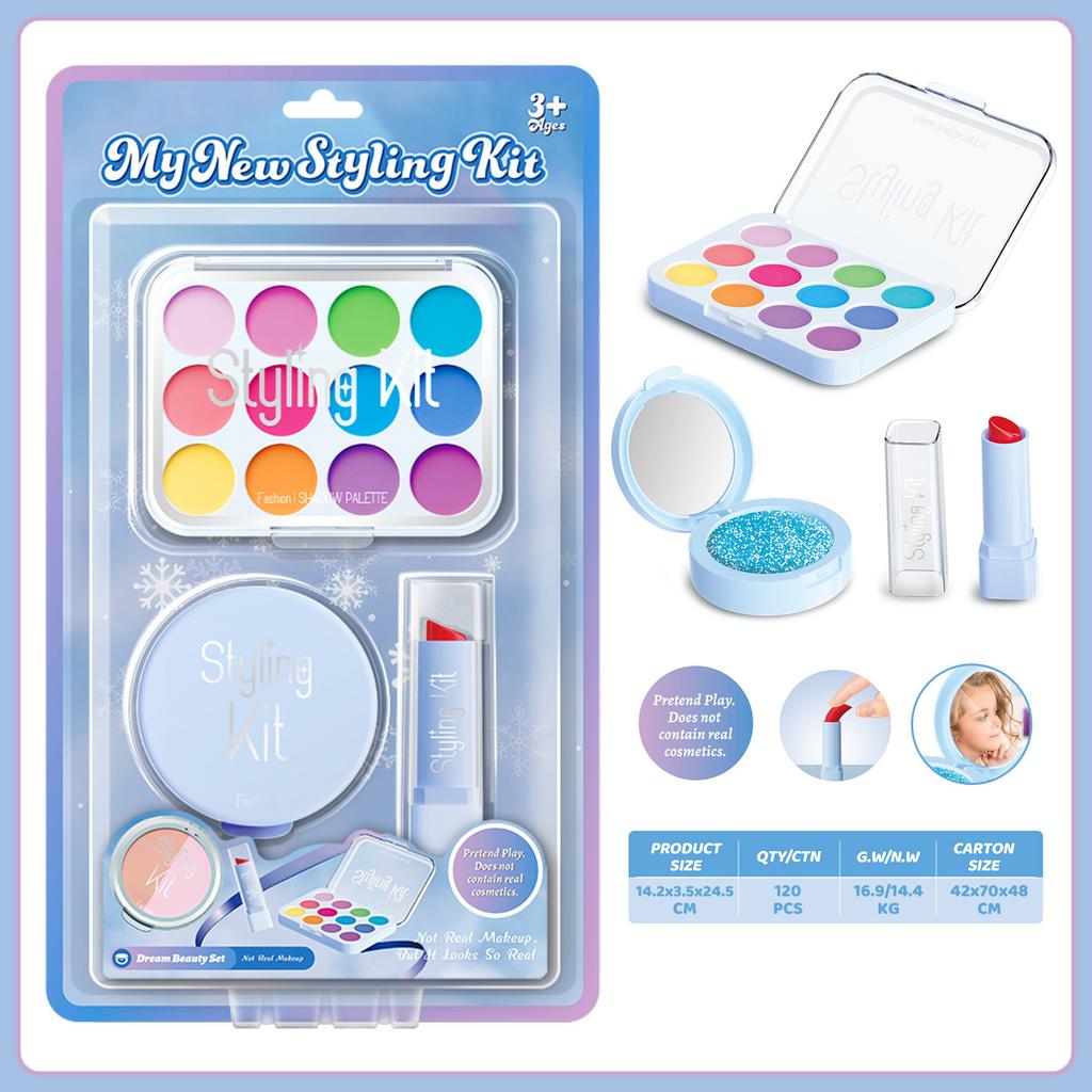 Girls Simulation Dressing Non-Smearing Makeup Children Cosplay Play House Toys Cosmetics Set