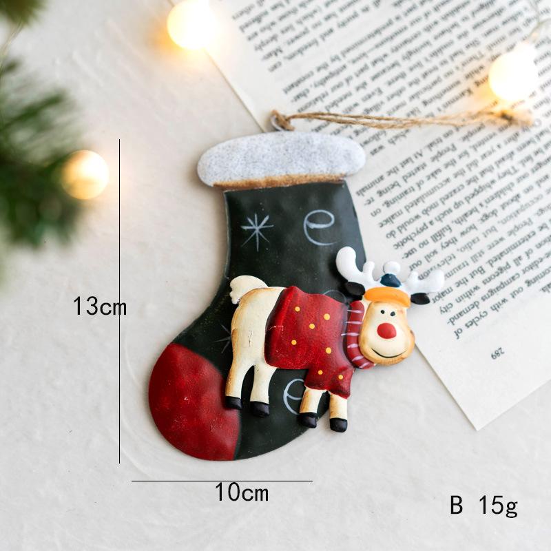 Новое поступление, рождественский колокольчик из кованого железа, снеговик, кулон в виде лося, украшение 2023XMAS, домашний декор, украшение для рождественской елки Natal Navidad