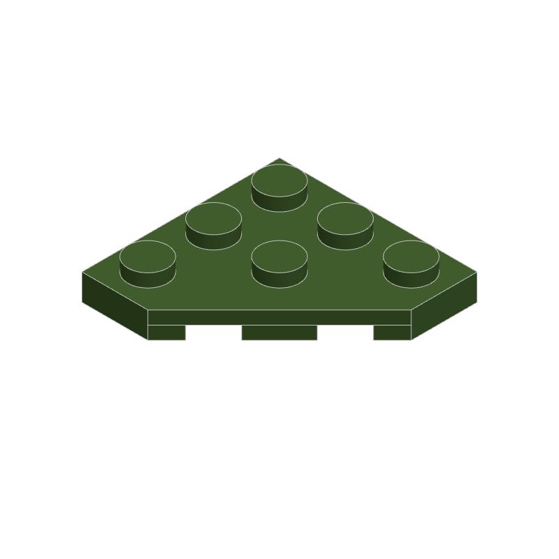 10 шт. 2450 Совместимый Набор Строительных Блоков MOC - Пластина 3x3 Угловая Обрезанная Доска DIY Сборка Образовательная Игрушка для Детей Подарок