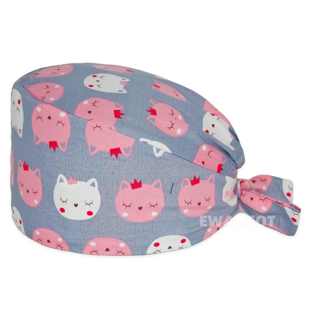 Новая мягкая кепка из хлопка, регулируемая шапка с героями мультфильмов, шапка для лабораторной работы, хирургическая шапка, аптека, аксессуары для ухода за стоматологом, шапочки-скрабы