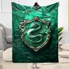 Slytherin Snake Crest Suitable blanket for offices, travel, living rooms also a good gift for friends and family Suitable for all seasons.