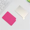 Portable Stainless Steel Cosmetic Mirror Stainless Steel Pocket Make Up Mirror  Girl Lady