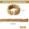 Braided Jute Curtain Tiebacks Set of 2, Rustic Curtain Tie Backs for Curta, Decorative Drapery Holdbacks Bohemian and Farmhouse Style for Lightweight