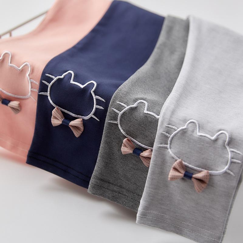 Леггинсы для девочек Детские тонкие укороченные брюки с рисунком Верхняя одежда для малышей