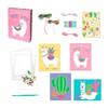 Craft Kit Made Of A Sweet Llama And Pompoms For Children Over 6 Years Old.