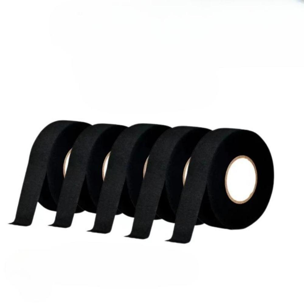 3pcs 15M Electrical Tape Heat-resistant Adhesive Cloth Fabric Tape for Automotive Cable Tape Wiring Loom Electrical Heat Tapes
