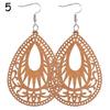 Craft Wood Earrings Bohemian Dangle Earrings Pendant Earring Making African