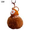 Baby Fluffy Pompom Plush Doll Hanging Pendant Key Ring Keychain