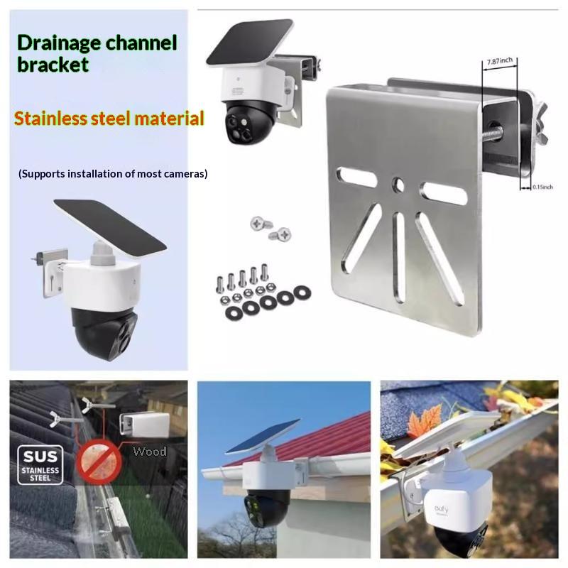 Metal Gutter Mount Bracket For E3044 Secure Your Solar Camera Gutter Mount Support Camera Surveillance
