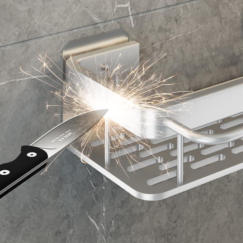 Полки для ванной комнаты без сверления, нержавеющая алюминиевая настенная полка для душа, держатель для полотенец и шампуня, органайзер для ванной комнаты, аксессуары