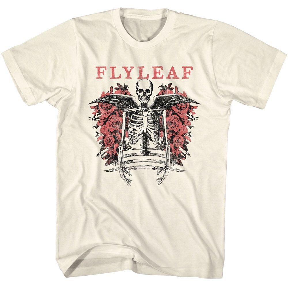 Fly Leaf Winged Skeleton Natural Music T-shirt Tops Tees Men's Women's Unisex
