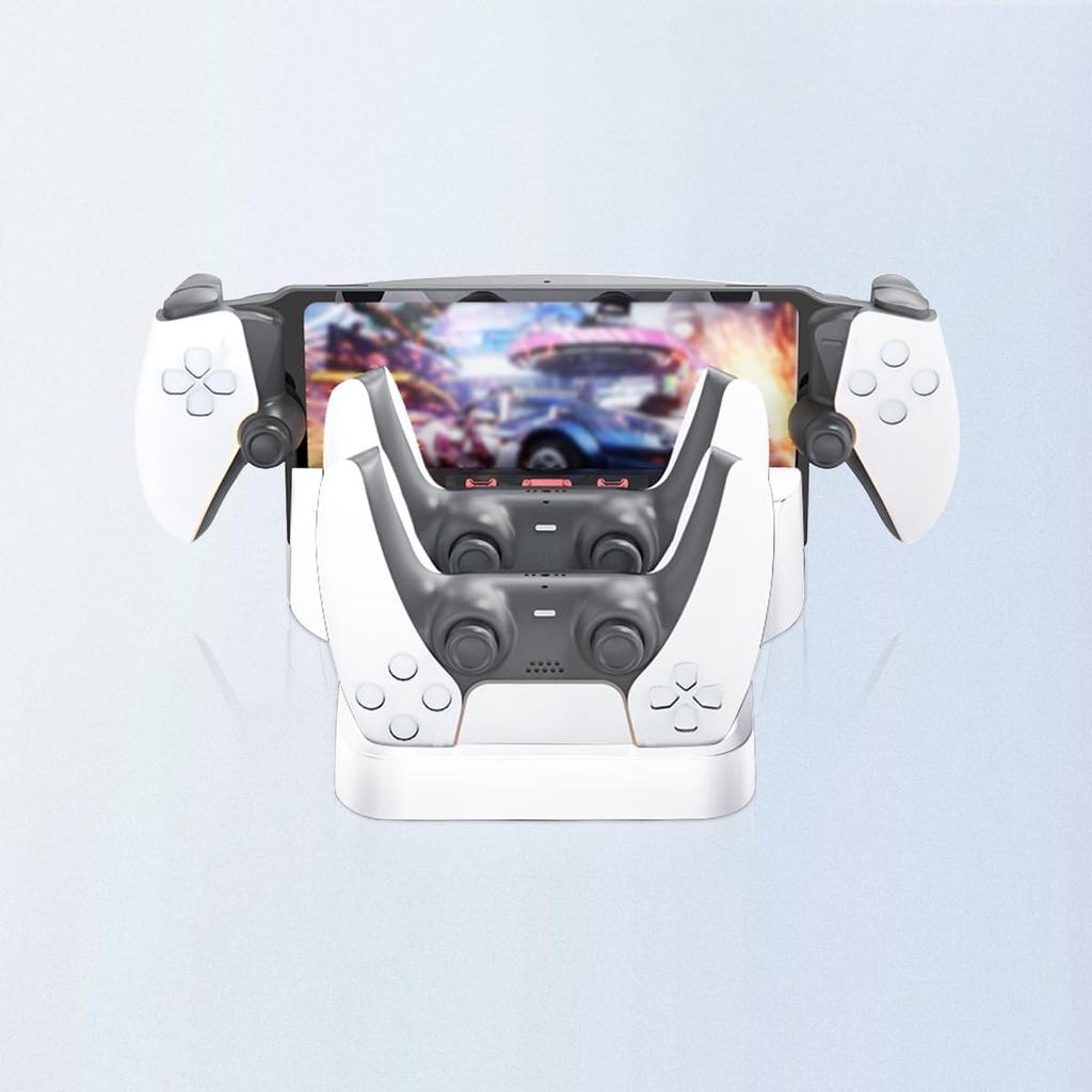 Playstation5 Portal Charging Dock, 3 In 1 Charging Dock Station Stand for Playstation5 Portal Remote Player for PS5 Controller Charger Dock Base Kit
