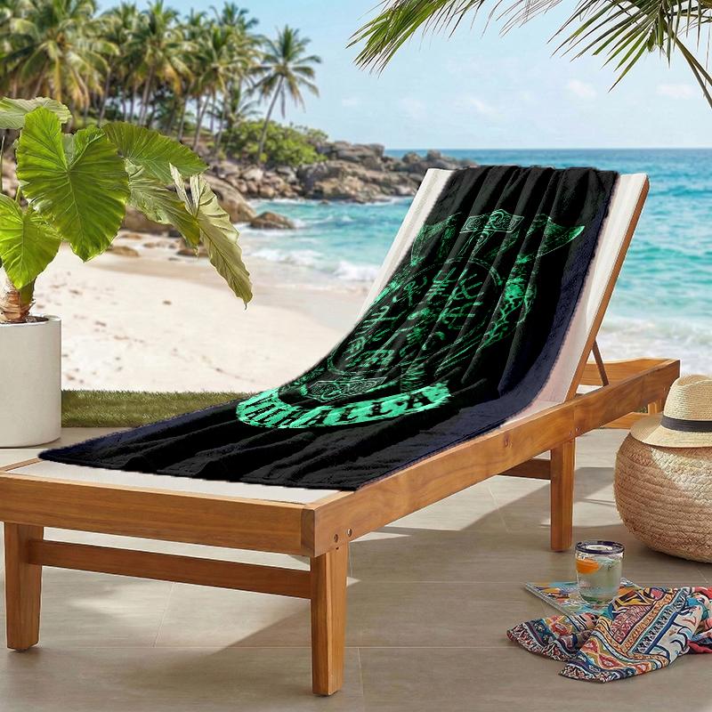 Runes Tree Life Fashion Beach Towel: Ideal for Summer Adventures Soft, absorbent and quick drying suitable for swimming and bathing