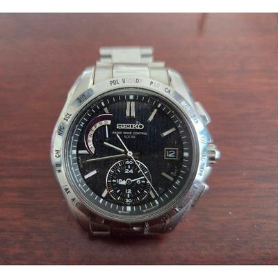 Б/у мужские радио-солнечные часы SEIKO 8B54