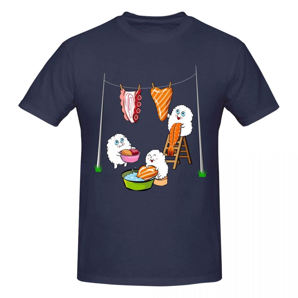 Unisex Sushi Wardrobe Fun T Shirt Streetwear Oneck Cotton T Shirts For Unisex