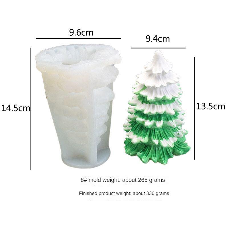 3D Simulation Christmas Tree Pine Cone Silicone Mold Mousse Cake Mold Baking Utensils Aromatherapy Handmade Candles Making Tools