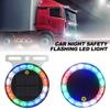 Car Solar Night Safety Flashing Led Light Super Strong Magnetic Base Car Warning Lamp Anti-Collision Wide Tail Light Auto Tool