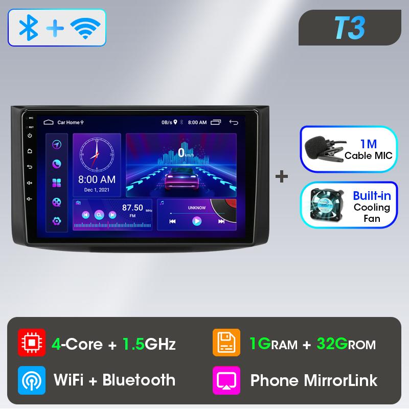 Srnubi 2 Din Android autoradio lecteur multimédia pour Chevrolet AVEO T250 2006 - 2012 4G GPS Navigation stéréo unité principale Carplay