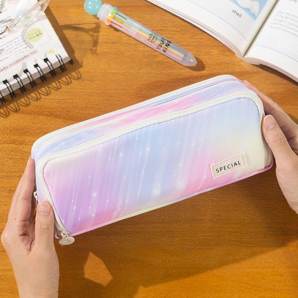Portable Pencil Case Large Capacity Stationery Bag High Quality Pen Pouch School Office Supplies