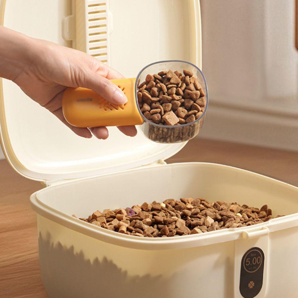 2 шт. Мерная ложка для риса со шкалой, Встроенная полость для хранения, Совок для корма для домашних животных, Ложка для зерна, Зерновые